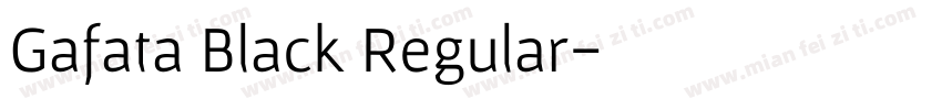 Gafata Black Regular字体转换
